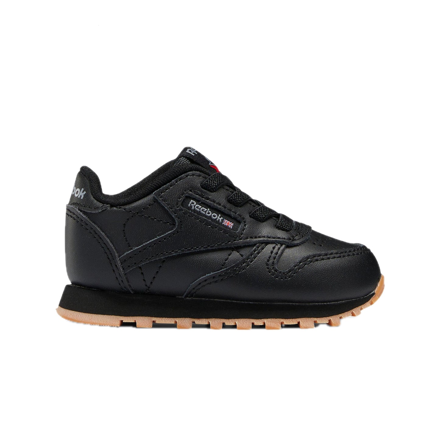 Reebok Baby Classic Leather Sneaker, Core Black/Gum, 10 US Unisex Infant