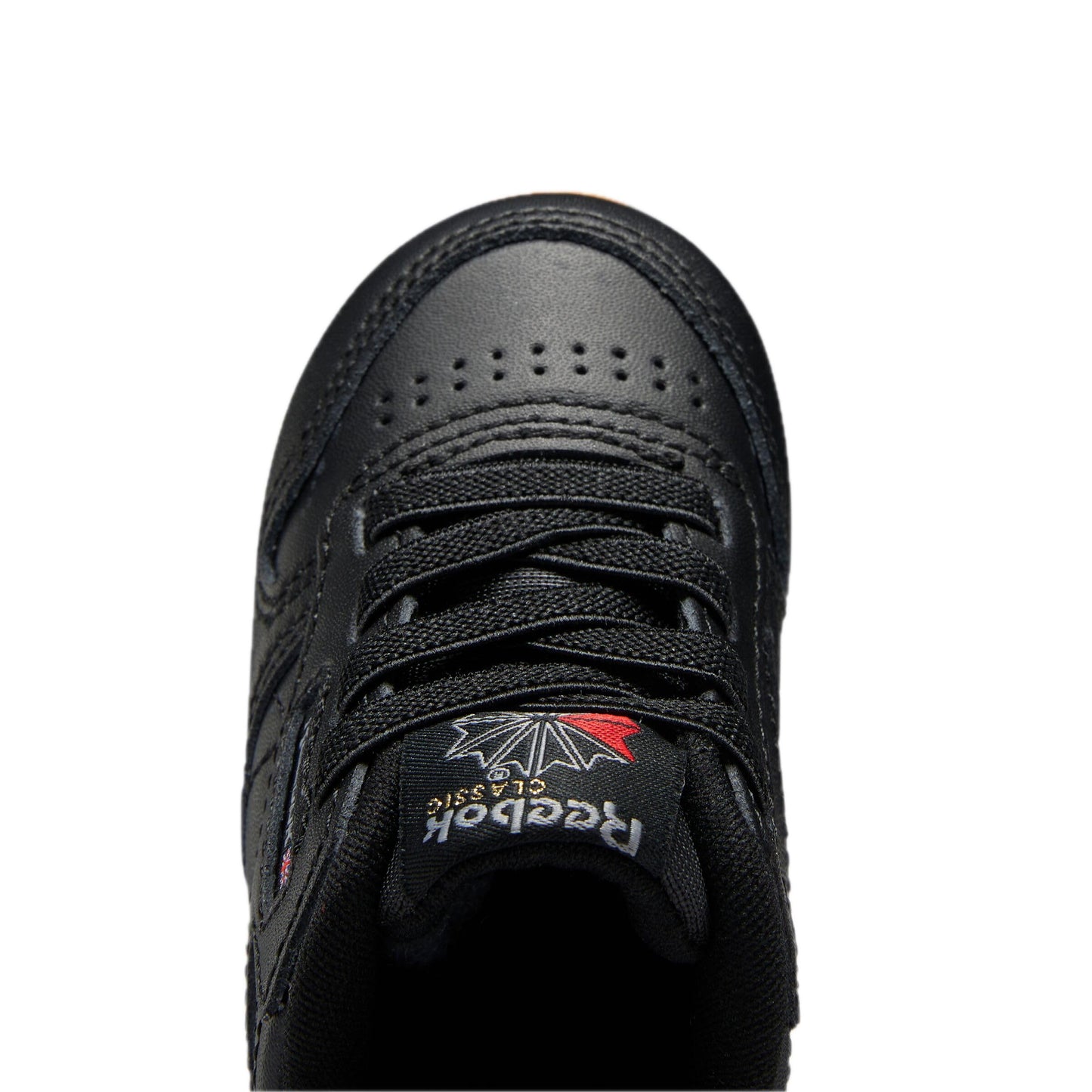 Reebok Baby Classic Leather Sneaker, Core Black/Gum, 10 US Unisex Infant